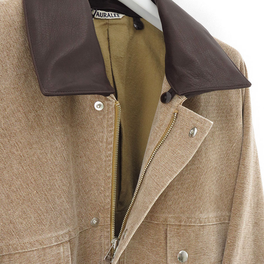 【AURALEE/オーラリー】<br>WASHED ORGANIC CANVAS HUNTING BLOUSON <br>A24AB01HG