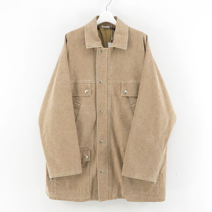 【AURALEE/オーラリー】<br>WASHED ORGANIC CANVAS HUNTING BLOUSON <br>A24AB01HG