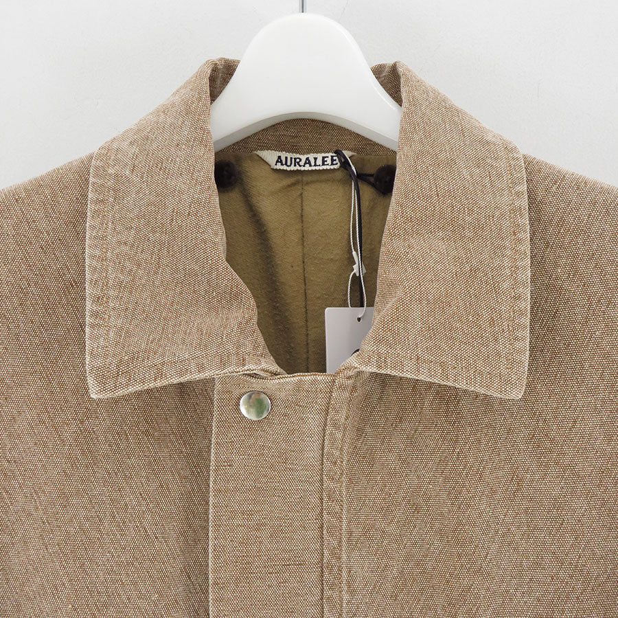 【AURALEE/オーラリー】<br>WASHED ORGANIC CANVAS HUNTING BLOUSON <br>A24AB01HG