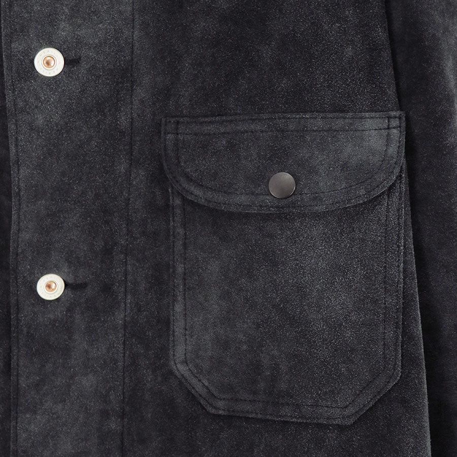 【HERILL/ヘリル】<br>Goat suede Railroad Chore Jacket <br>26-011-HL-8000-10
