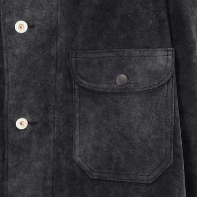 【HERILL/ヘリル】<br>Goat suede Railroad Chore Jacket <br>26-011-HL-8000-10