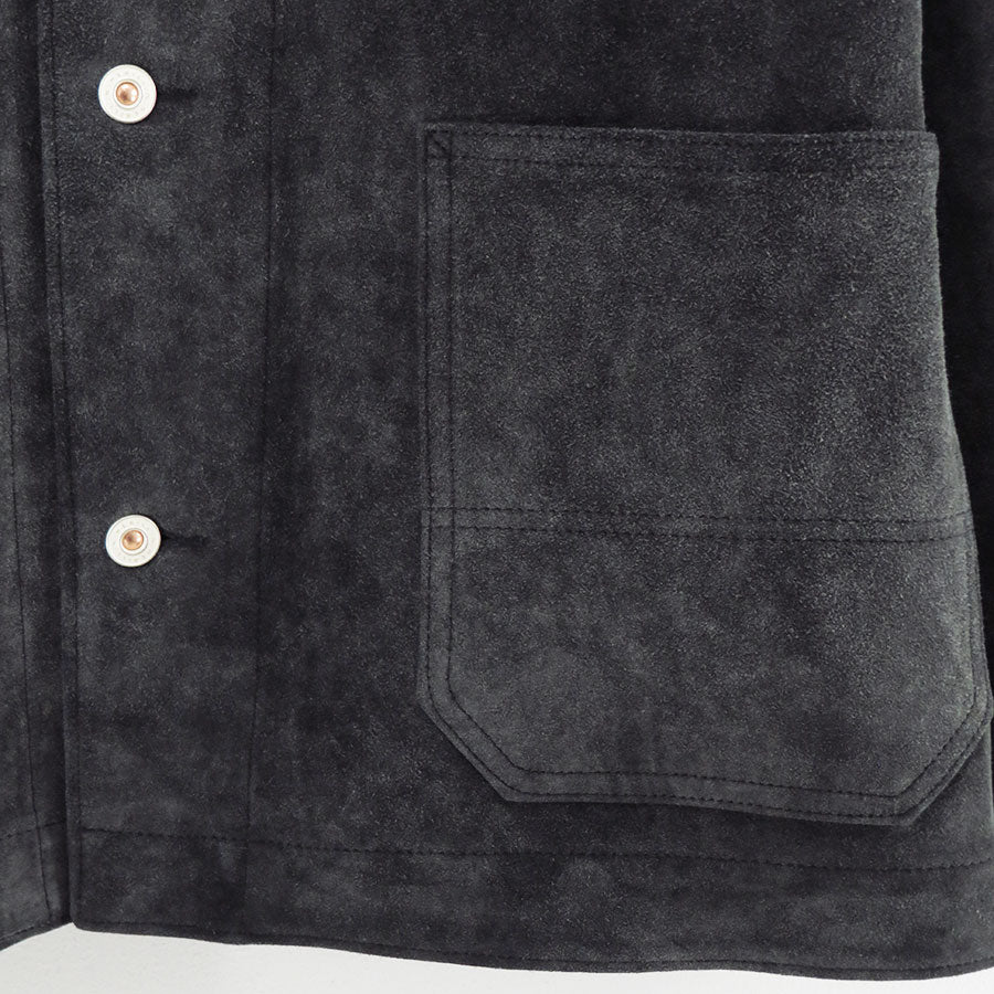 【HERILL/ヘリル】<br>Goat suede Railroad Chore Jacket <br>26-011-HL-8000-10