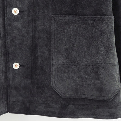 【HERILL/ヘリル】<br>Goat suede Railroad Chore Jacket <br>26-011-HL-8000-10