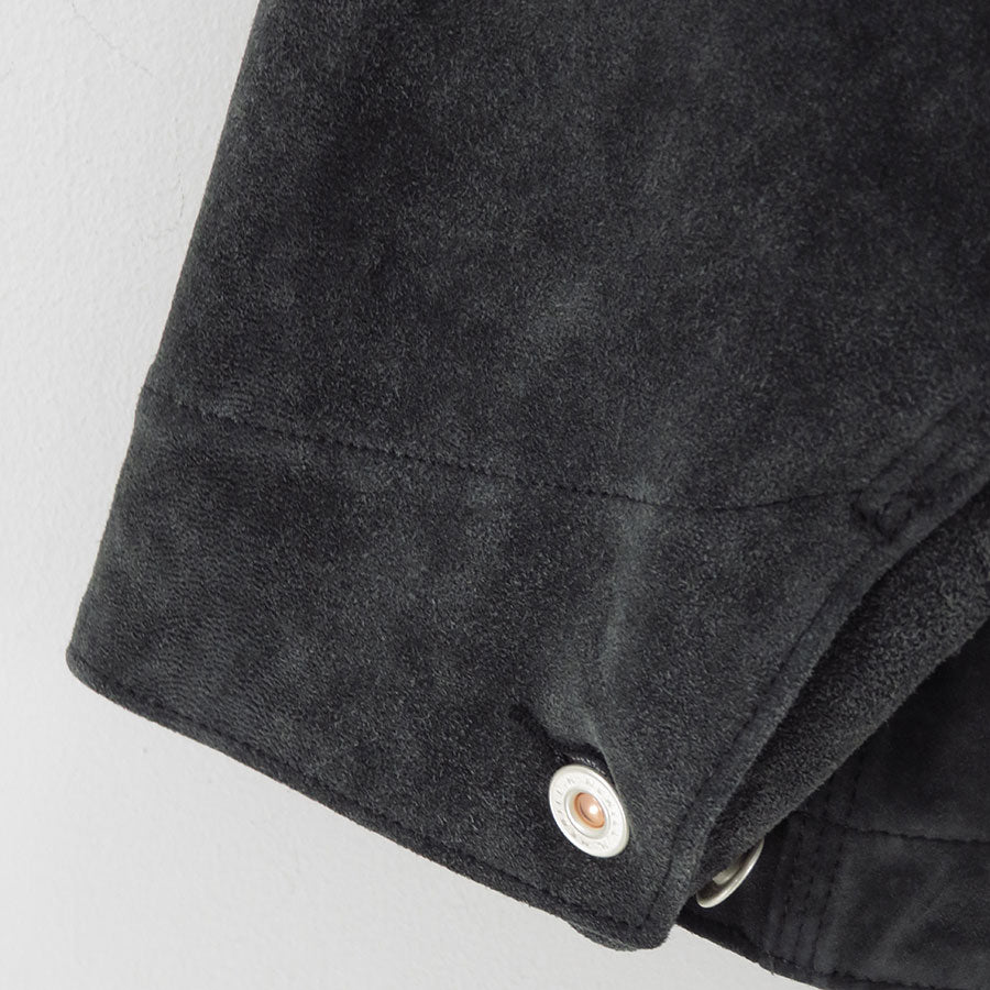 【HERILL/ヘリル】<br>Goat suede Railroad Chore Jacket <br>26-011-HL-8000-10