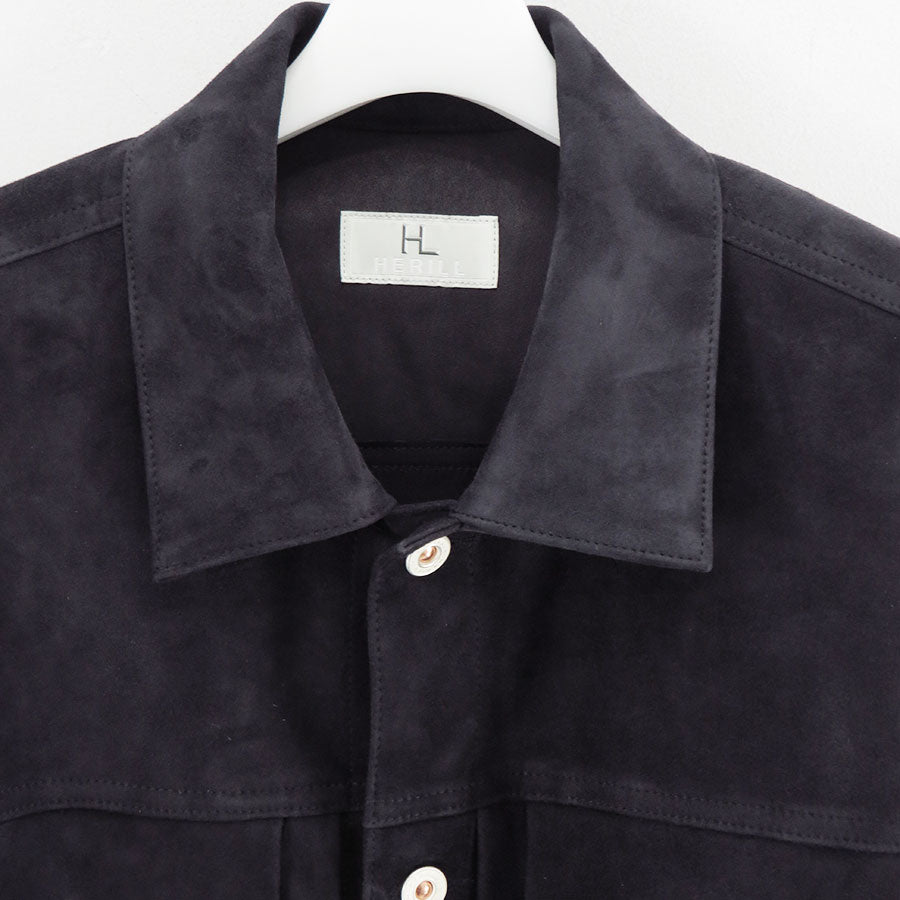 【HERILL/ヘリル】<br>Lamb suede XX Jacket <br>26-011-HL-8020-10