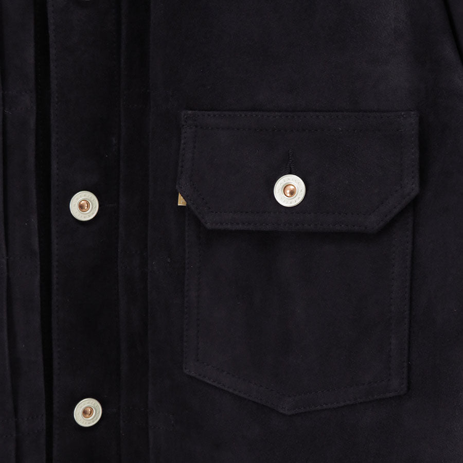 【HERILL/ヘリル】<br>Lamb suede XX Jacket <br>26-011-HL-8020-10