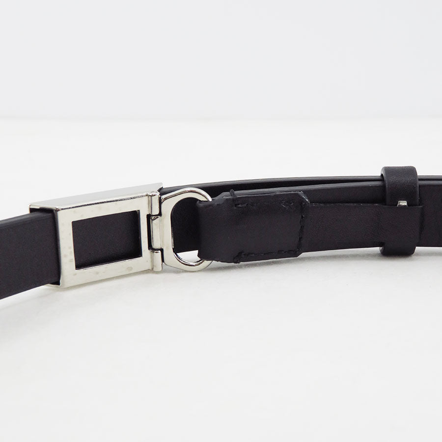 AURALEE LEATHER SLIDE BELT A24AB03RP-M 黒 AURALEE LEATHER SLIDE BELT A24AB03RP-M 黒