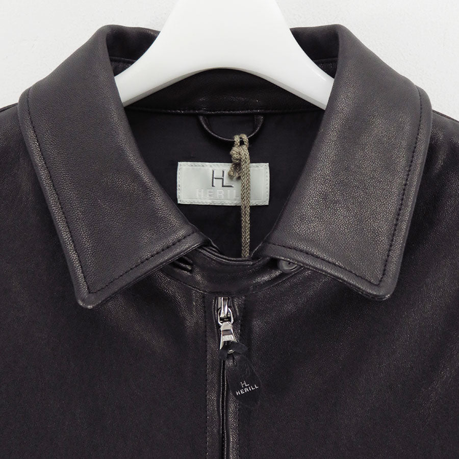 【HERILL/ヘリル】<br>Lamb leather Jacket <br>26-011-HL-8050-10