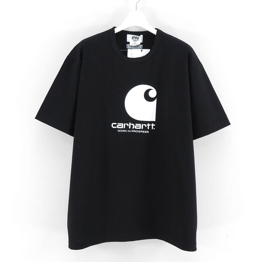 [eYe 渡边淳也 男人]<br>棉质平纹针织产品印花 Carhartt W 名字 T 恤<br>WM-T901-100 