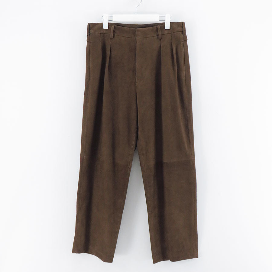 【A.PRESSE/アプレッセ】<br>Suede Trousers <br>24AAP-04-01H