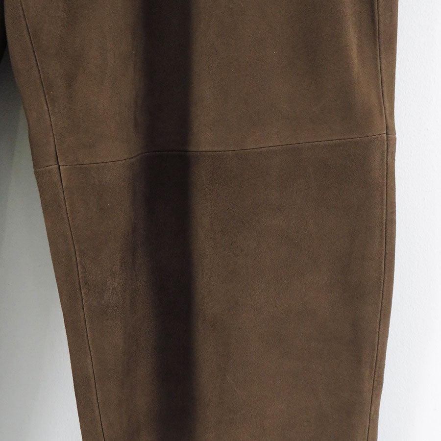 【A.PRESSE/アプレッセ】<br>Suede Trousers <br>24AAP-04-01H