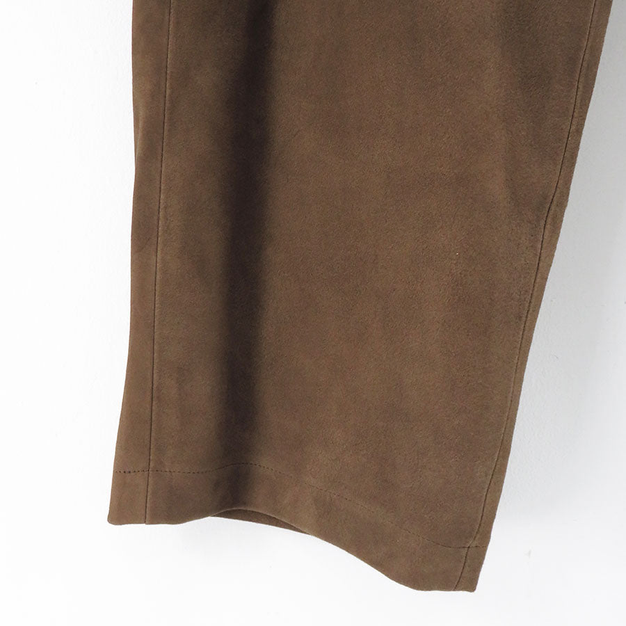 【A.PRESSE/アプレッセ】<br>Suede Trousers <br>24AAP-04-01H