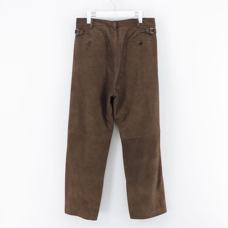 【A.PRESSE/アプレッセ】<br>Suede Trousers <br>24AAP-04-01H