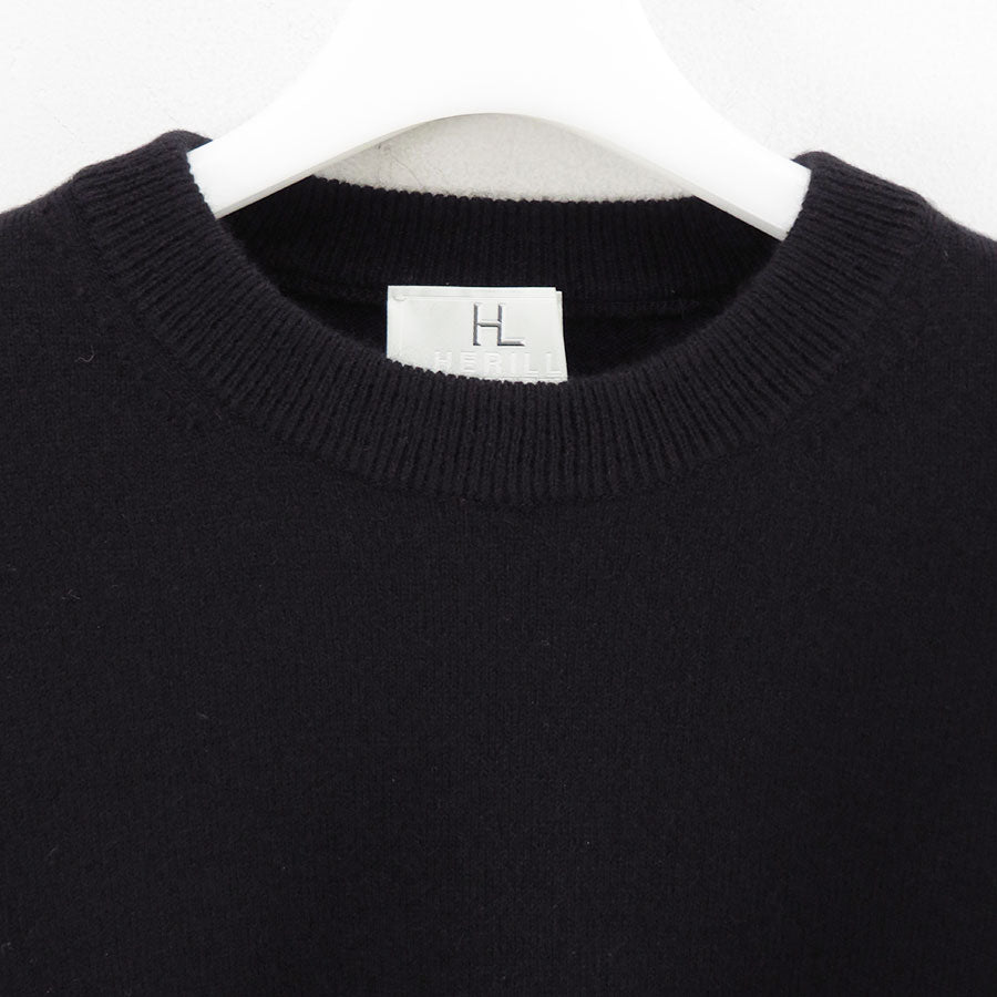 【HERILL/ヘリル】<br>Cashmere pullover <br>26-080-HL-8000-10