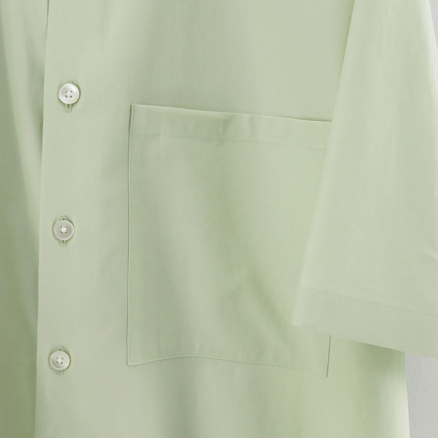 AURALEE/オーラリー】WASHED FINX TWILL BIG HALF SLEEVED SHIRT AURALEE/オーラリー】WASHED FINX TWILL BIG HALF SLEEVED SHIRT