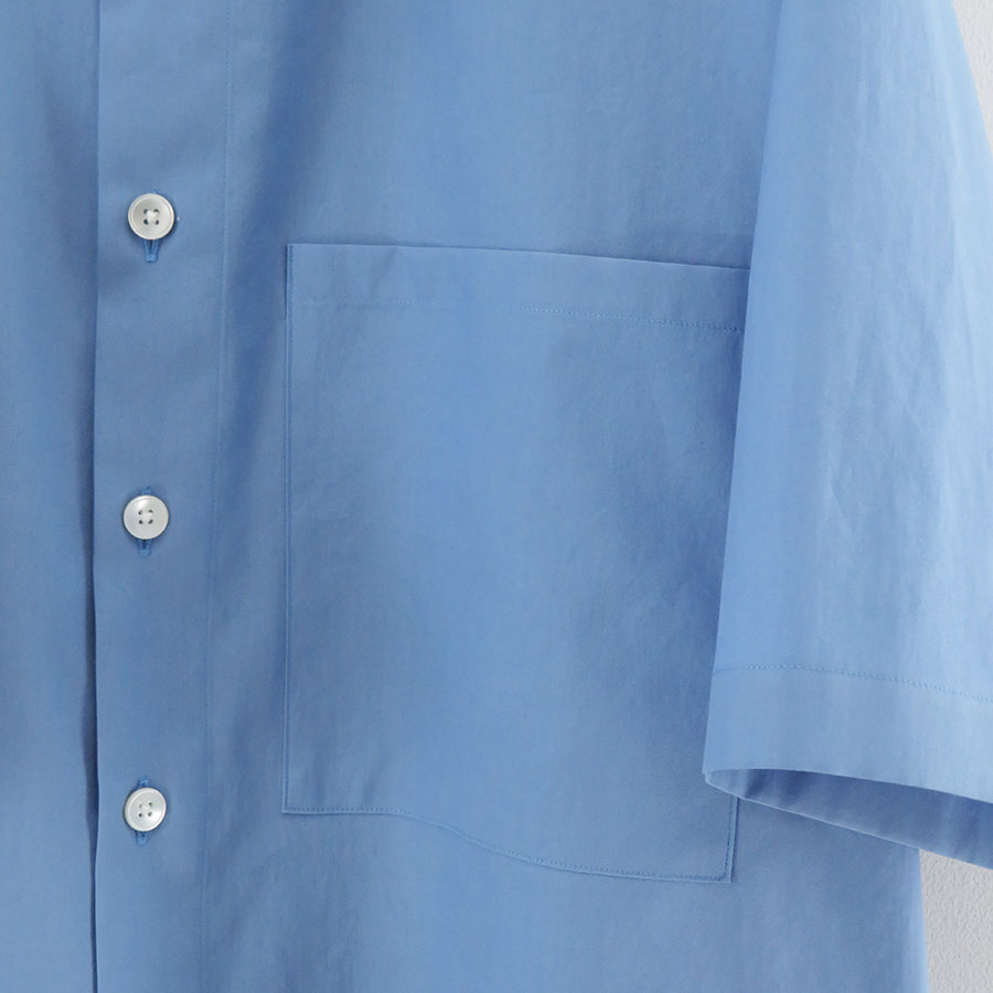 AURALEE/オーラリー】WASHED FINX TWILL BIG HALF SLEEVED SHIRT