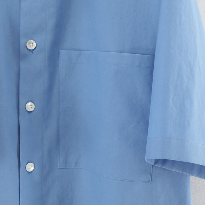 AURALEE/オーラリー】WASHED FINX TWILL BIG HALF SLEEVED SHIRT