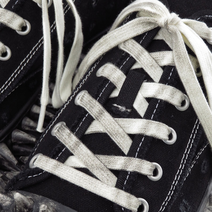 doublet/ダブレット】DIRTY SPIKE TOE CAP CANVAS SNEAKER 26SS76FT67
