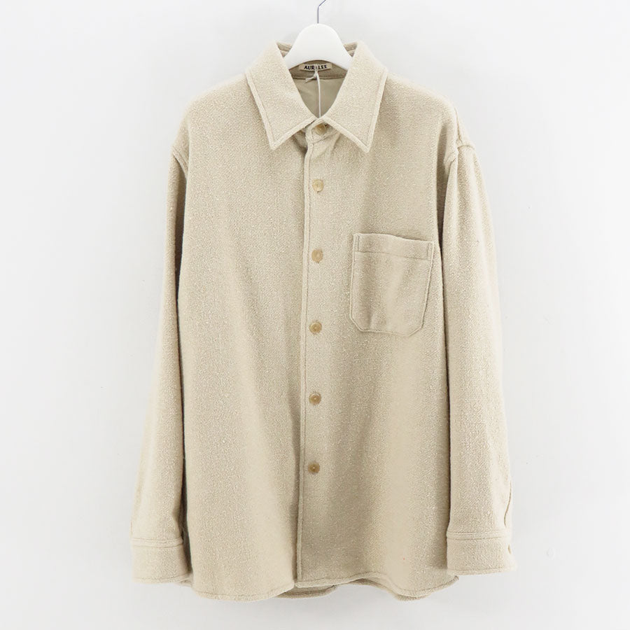 AURALEE/オーラリー】HOMESPUN TWEED SHIRT BLOUSON A26AS02HTの通販