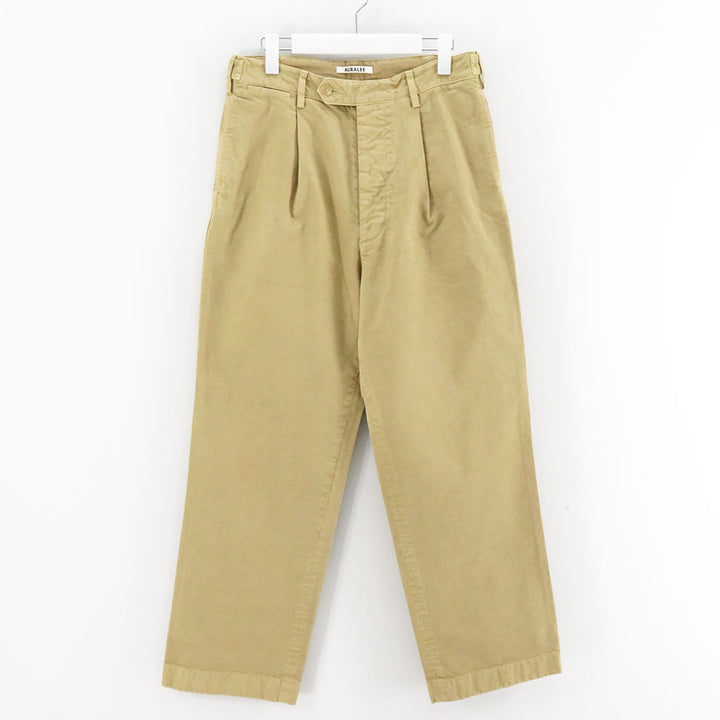 AURALEE/オーラリー】GARMENT-DYED FINX CHINO ONE-TUCK WIDE PANTS