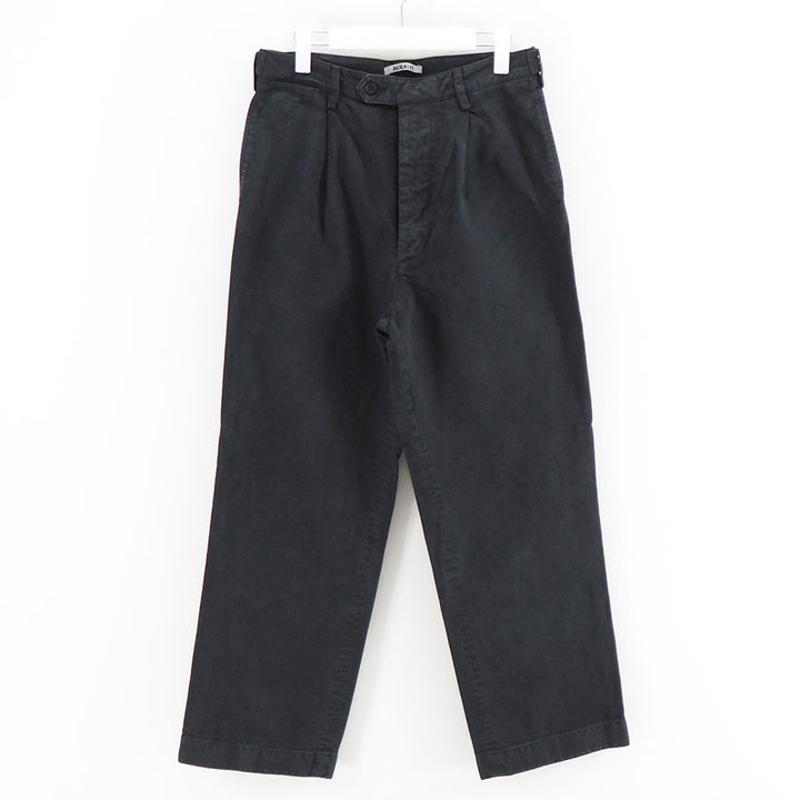 AURALEE/オーラリー】GARMENT-DYED FINX CHINO ONE-TUCK WIDE PANTS