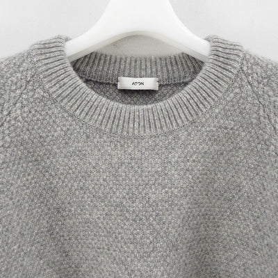 【ATON/エイトン】<br>LAMBS WOOL CREWNECK SWEATER <br>KRAGCW0402