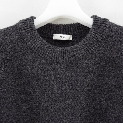 【ATON/エイトン】<br>LAMBS WOOL CREWNECK SWEATER <br>KRAGCW0402