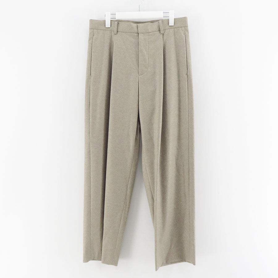 【ATON/エイトン】<br>MERINO COLLEGE FLANNEL WIDE PANTS <br>PRAGCW0900