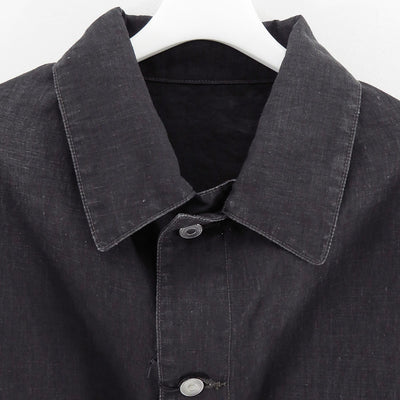 【A.PRESSE/アプレッセ】<br>Vintage Black Linen Coverall <br>25SAP-01-29H