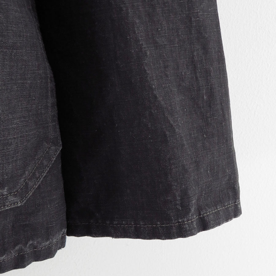 【A.PRESSE/アプレッセ】<br>Vintage Black Linen Coverall <br>25SAP-01-29H