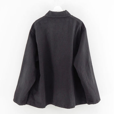 【A.PRESSE/アプレッセ】<br>Vintage Black Linen Coverall <br>25SAP-01-29H