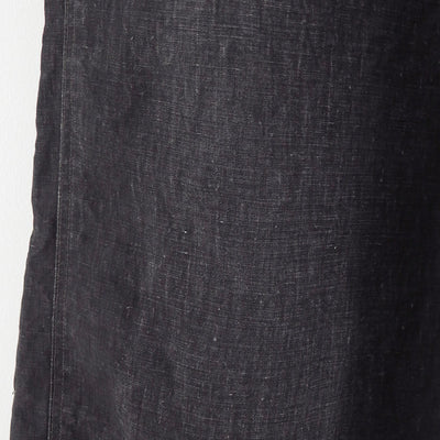 【A.PRESSE/アプレッセ】<br>Vintage Black Linen Trousers <br>25SAP-04-19H