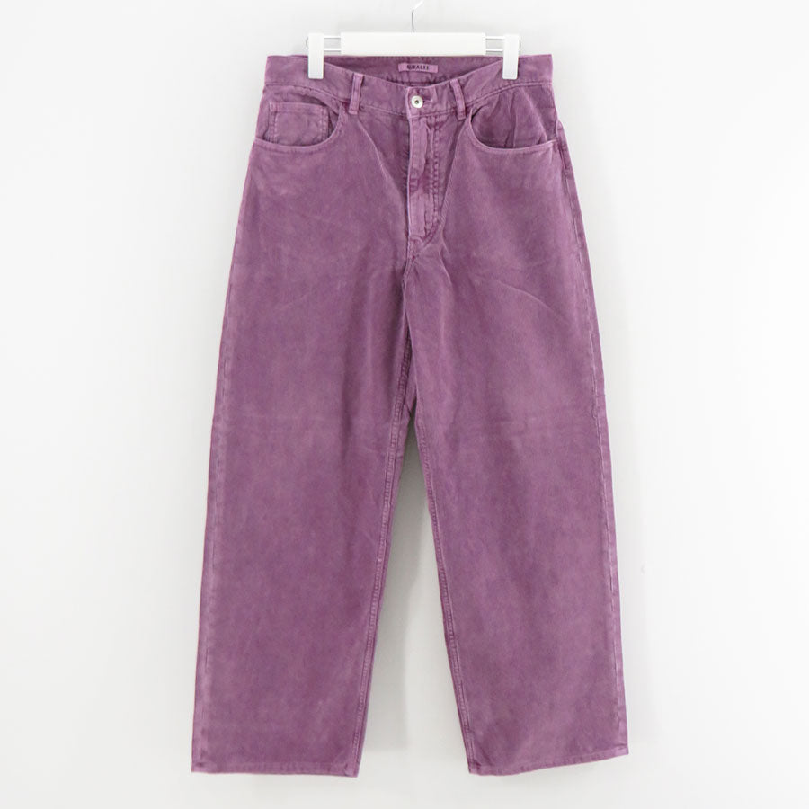 その他 0205 febru AURALEE/オーラリー】GARMENT-DYED FINX CORDUROY 5P WIDE PANTS