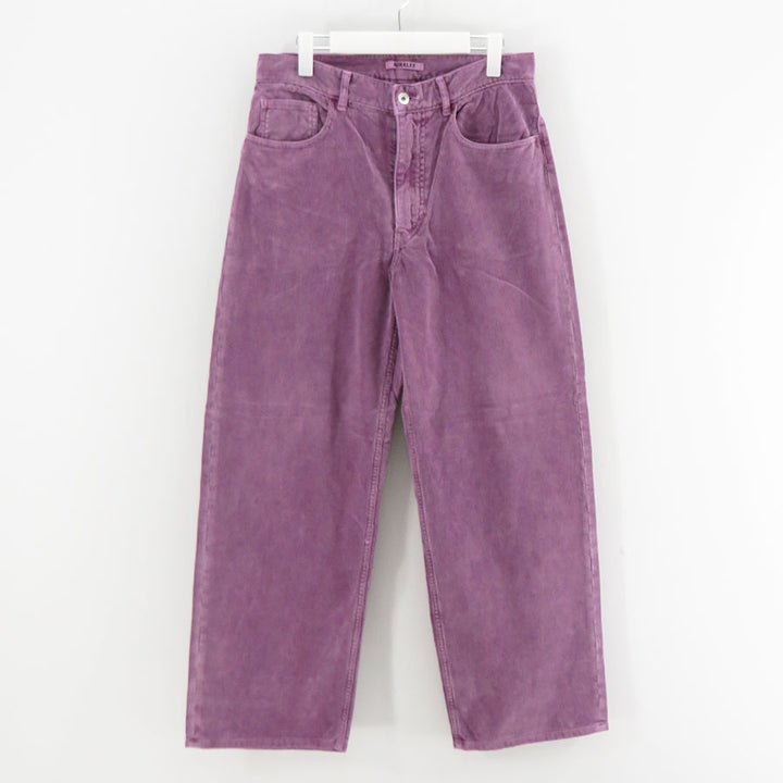 AURALEE/オーラリー】GARMENT-DYED FINX CORDUROY 5P WIDE PANTS