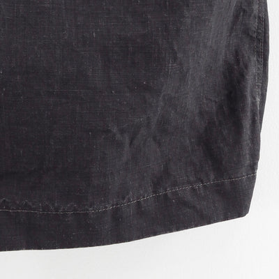 【A.PRESSE/アプレッセ】<br>Vintage Black Linen Trousers <br>25SAP-04-19H
