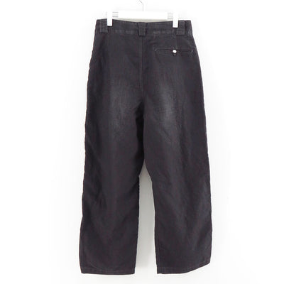 【A.PRESSE/アプレッセ】<br>Vintage Black Linen Trousers <br>25SAP-04-19H