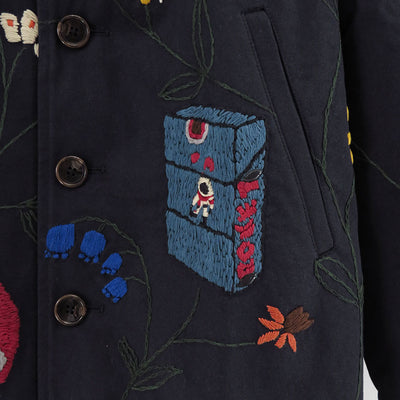 【KHOKI/コッキ】<br>Hand embroidery jacket <br>24fw-jk-02