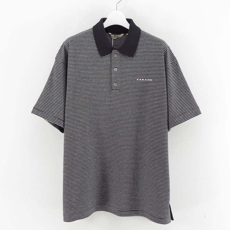【FARAH/ファーラー】<br>Multi Striped Polo Collar S/S Tee <br>FR0501-M3005