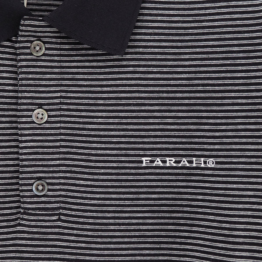 【FARAH/ファーラー】<br>Multi Striped Polo Collar S/S Tee <br>FR0501-M3005