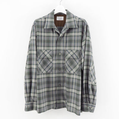 【Unlikely/アンライクリー】<br>Unlikely 2P Sports Open L/S Shirts Wool Plaids <br>U24F-11-0005