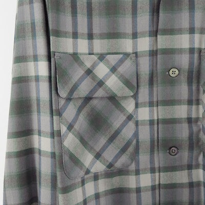 【Unlikely/アンライクリー】<br>Unlikely 2P Sports Open L/S Shirts Wool Plaids <br>U24F-11-0005