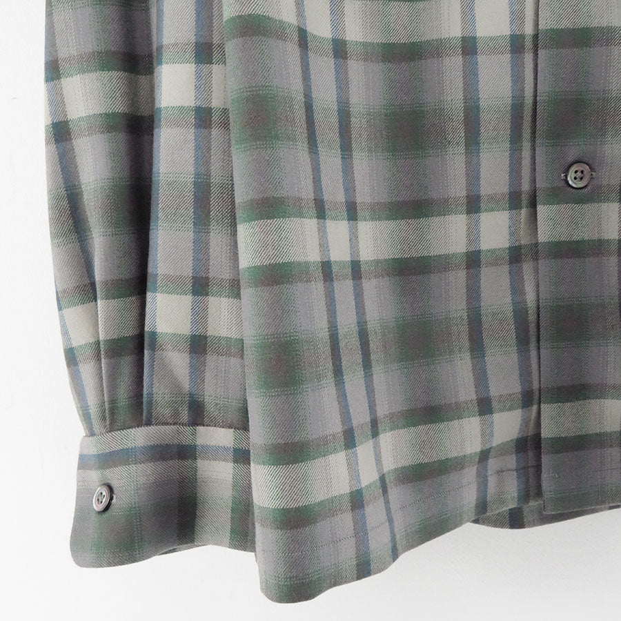 【Unlikely/アンライクリー】<br>Unlikely 2P Sports Open L/S Shirts Wool Plaids <br>U24F-11-0005