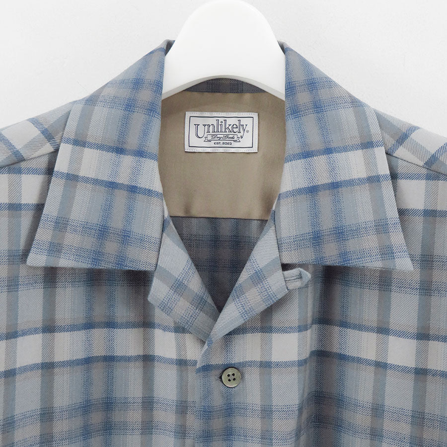 【Unlikely/アンライクリー】<br>Unlikely 2P Sports Open L/S Shirts Wool Plaids <br>U24F-11-0005