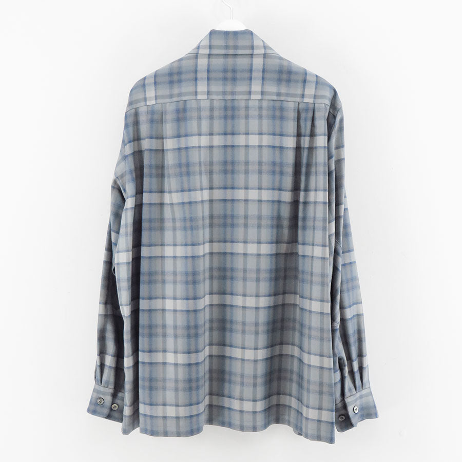 【Unlikely/アンライクリー】<br>Unlikely 2P Sports Open L/S Shirts Wool Plaids <br>U24F-11-0005