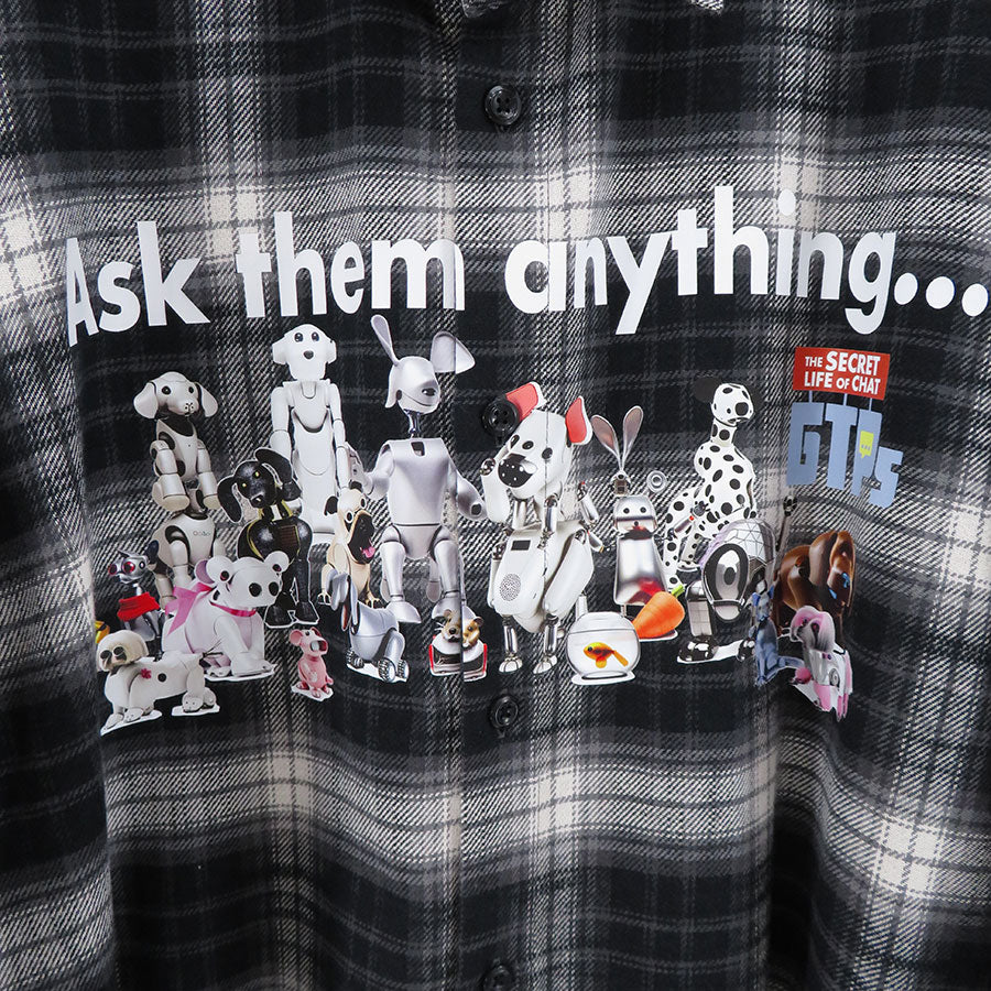 【doublet/ダブレット】<br>DOUBLET×PZ TODAY "PET ROBOT" SHIRT <br/>24SS53SH144