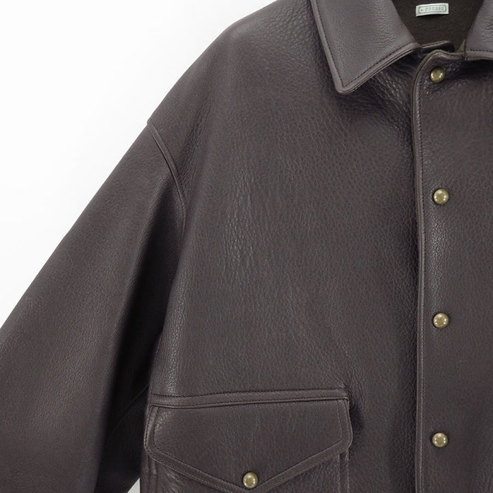 A.PRESSE/アプレッセ】Leather A-1 Flight Jacket 26SAP-01-48の通販