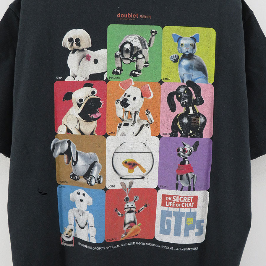 【doublet/ダブレット】<br>DOUBLET×PZ TODAY "PET ROBOT" T-SHIRT <br/>24SS31CS312