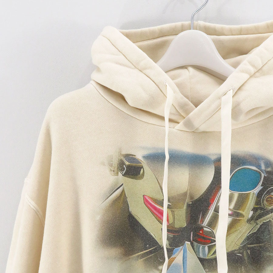 【doublet/ダブレット】<br>ANDROID PRINT HOODIE (WHITE) <br/>24SS28CS309
