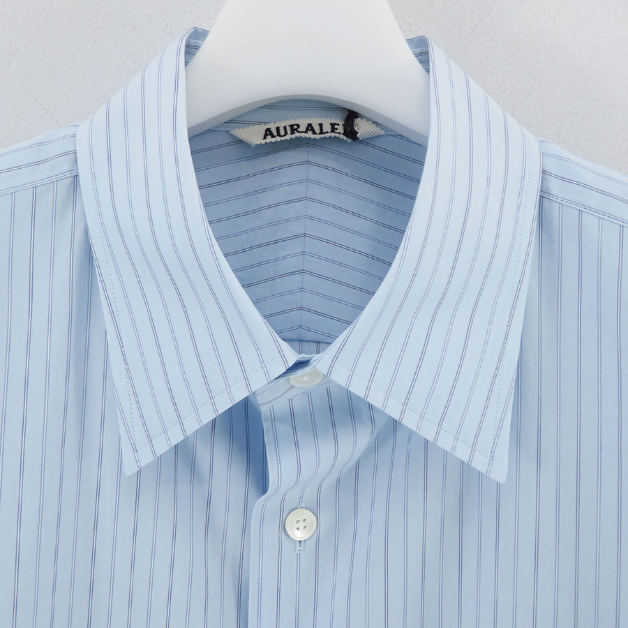 AURALEE/オーラリー】SUVIN HIGH COUNT CLOTH STRIPE SHIRT A25SS01SS 