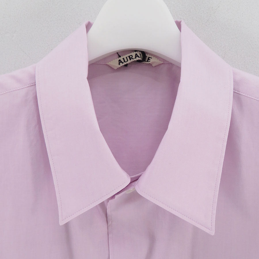 AURALEE/オーラリー】WASHED FINX TYPEWRITER OPEN COLLAR HALF 